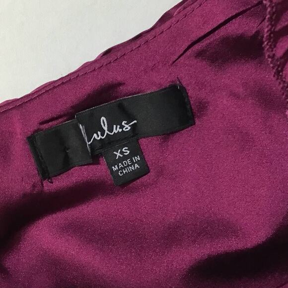 LULU'S SZ XS Purple Radiant Affair Pleated One-Shoulder Maxi Dress NEW B122 - Picture 7 of 10